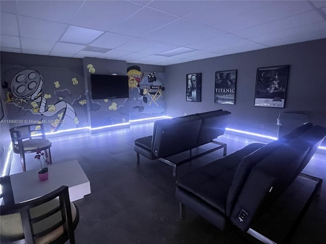 200 Leslie Dr Unit 324, Hallandale Beach, FL 33009 - rec room featuring a drop ceiling