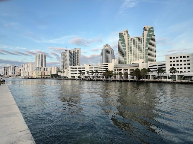200 Leslie Dr Unit 324, Hallandale Beach, FL 33009 - water view featuring a skyline view