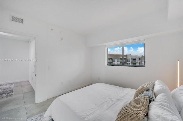 view of tiled bedroom