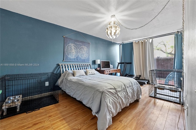 bedroom featuring hardwood / wood-style flooring