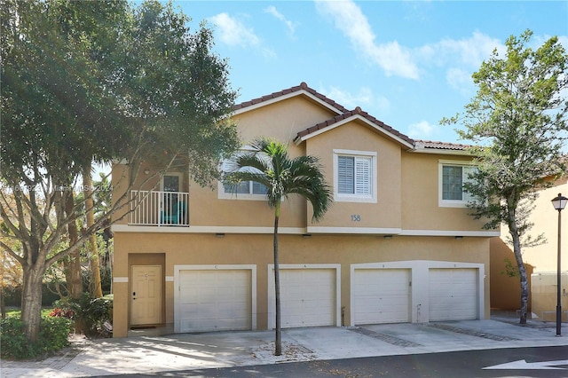 view of front of home featuring a garage