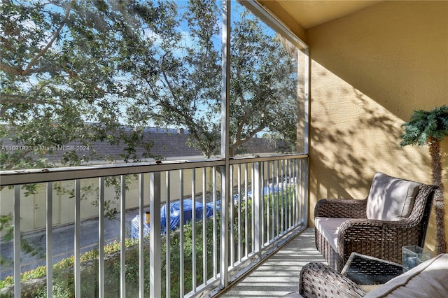 view of balcony