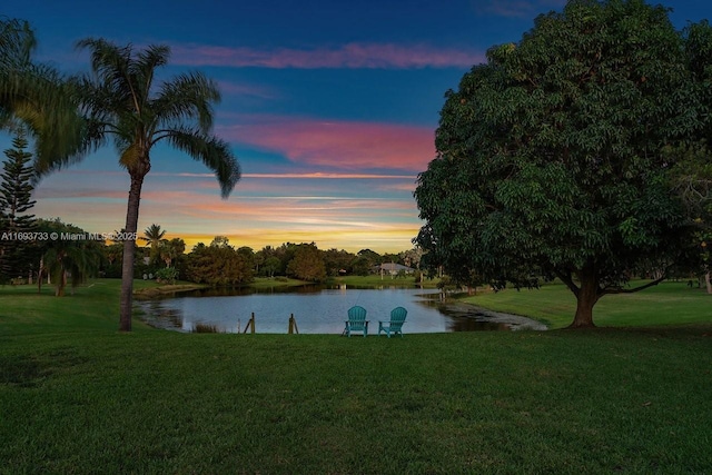 view of water feature