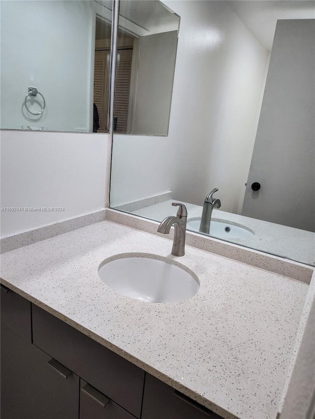 bathroom with vanity