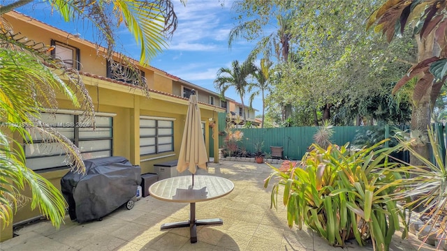 view of patio / terrace featuring area for grilling