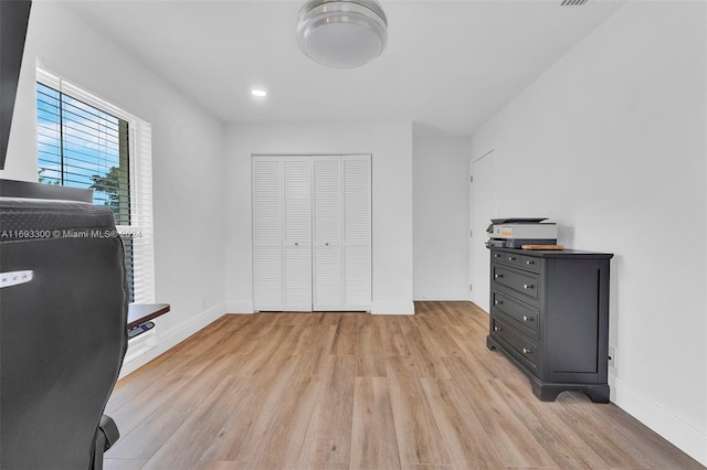 interior space featuring light hardwood / wood-style flooring