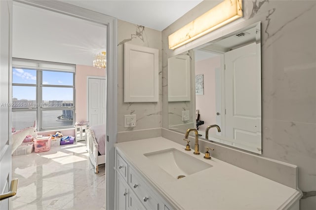 bathroom with vanity