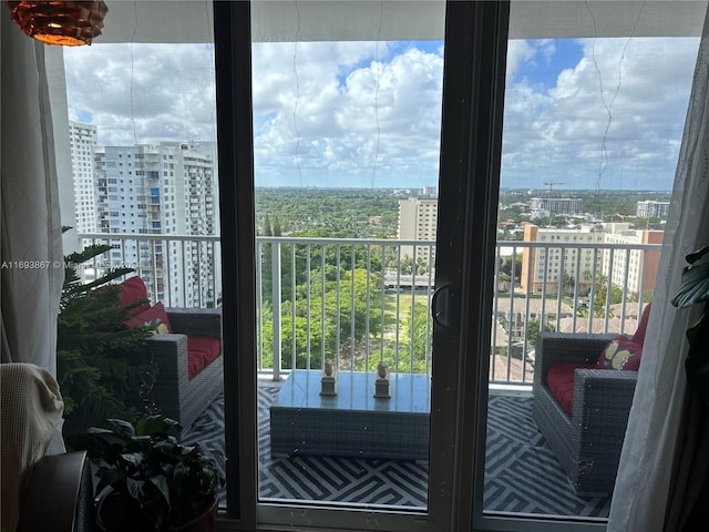 view of balcony