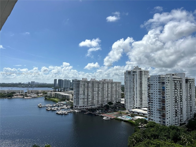 property view of water