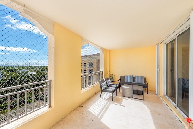 balcony featuring outdoor lounge area