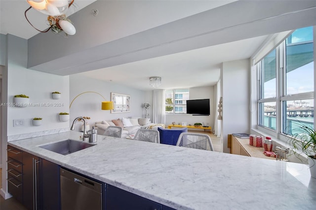 kitchen featuring sink and stainless steel dishwasher