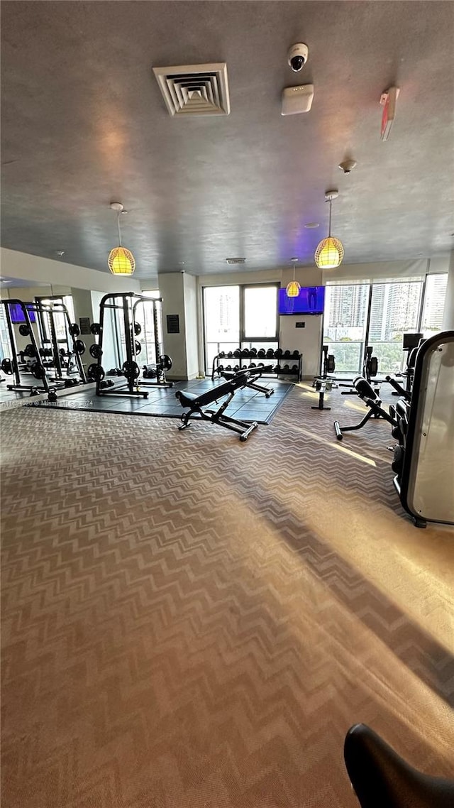 view of exercise room