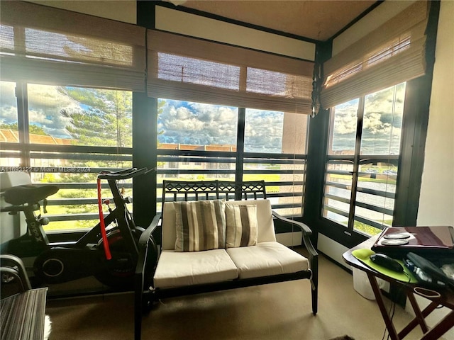 sunroom with a wealth of natural light