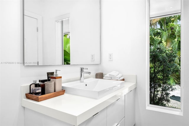 bathroom featuring vanity