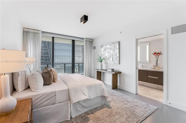 bedroom with ensuite bathroom