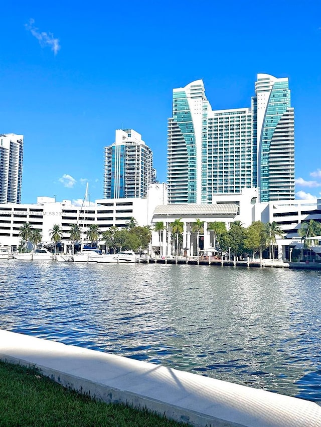 view of water feature