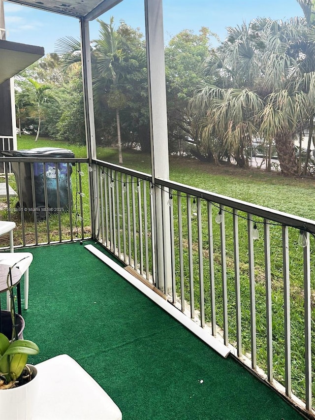 sunroom featuring plenty of natural light