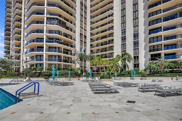 view of pool with a patio