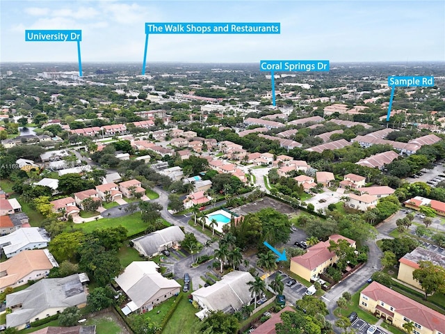 10710 La Placida Dr Unit 6-6, Coral Springs, FL 33065 - aerial perspective of suburban area