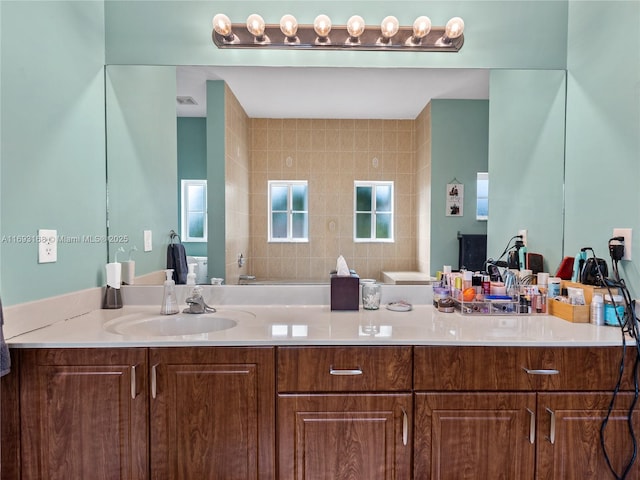 bathroom with vanity