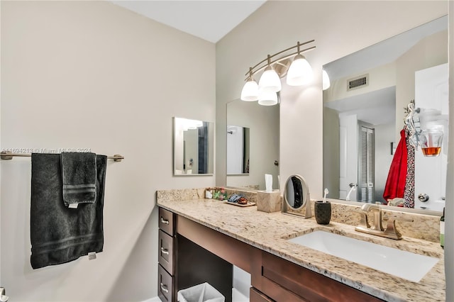 bathroom featuring vanity