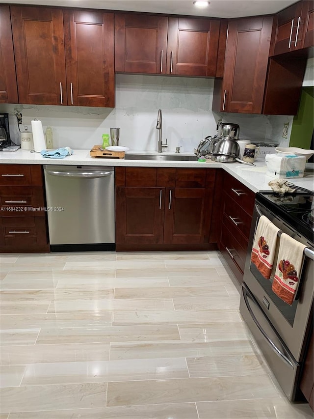 kitchen featuring sink and stainless steel appliances