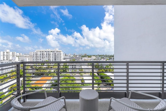 view of balcony