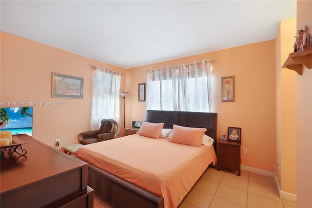 view of tiled bedroom