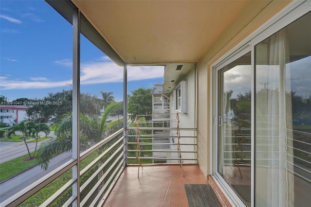 view of balcony