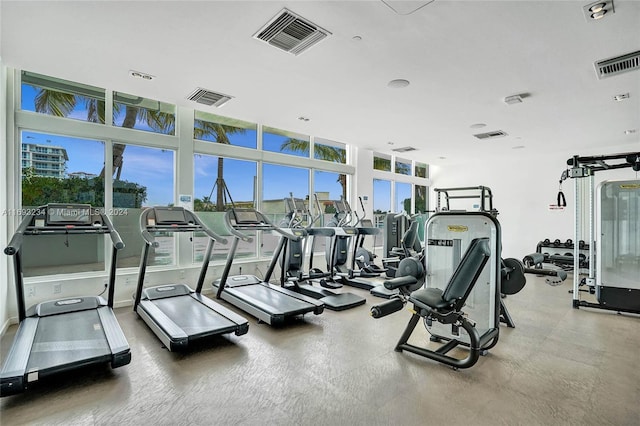 view of exercise room