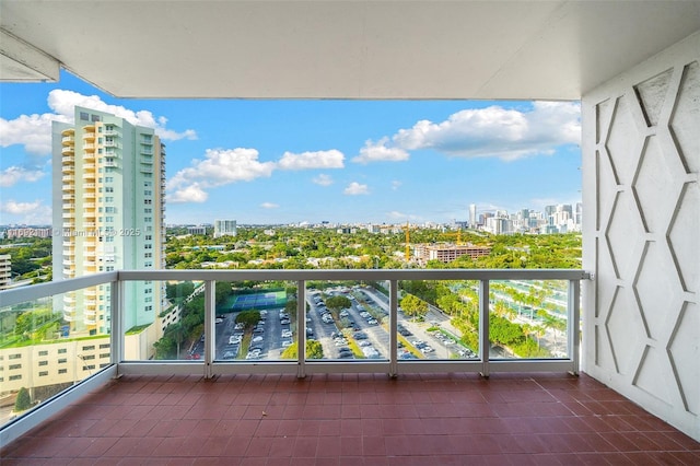 view of balcony