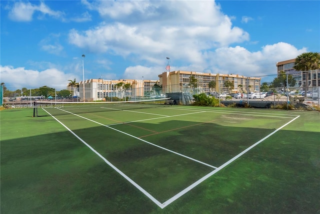 view of tennis court