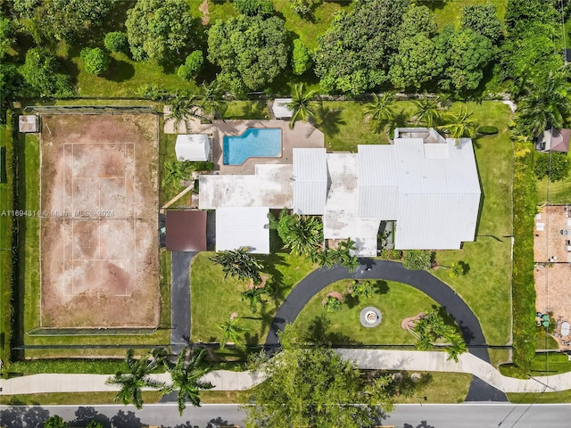 birds eye view of property