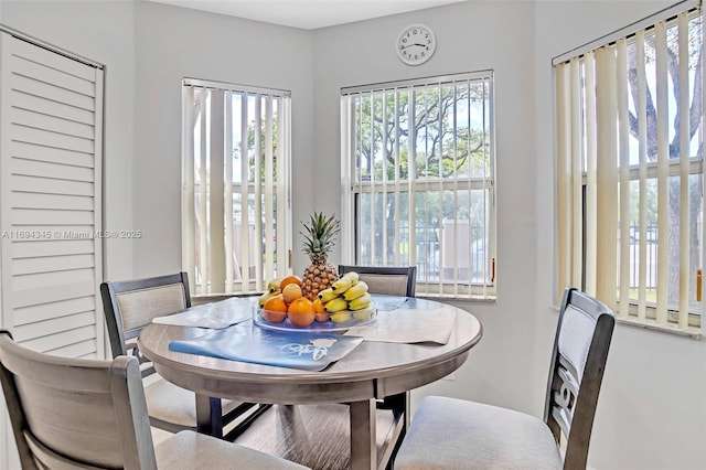 view of dining area