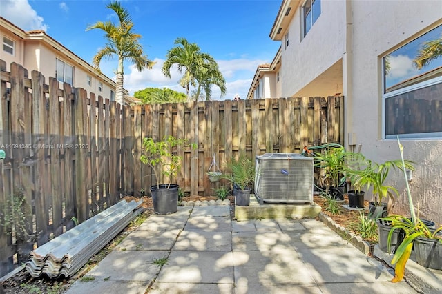 view of patio / terrace with cooling unit