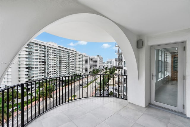 view of balcony