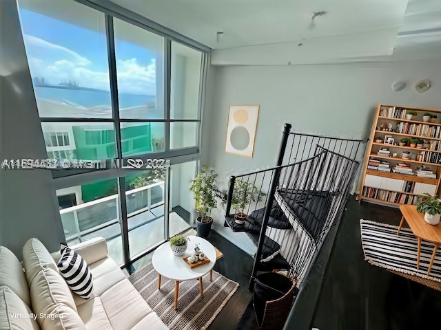300 S Biscayne Blvd Unit 826, Miami, FL 33131 - living room with plenty of natural light and expansive windows
