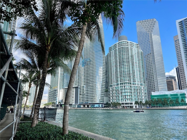 300 S Biscayne Blvd Unit 826, Miami, FL 33131 - view of building exterior with a water view and a city view