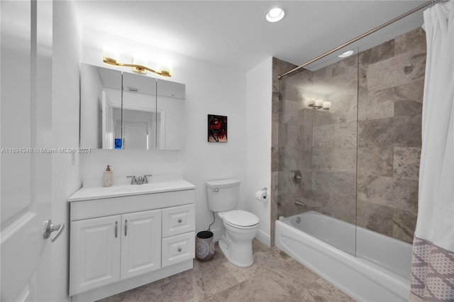 10 Aragon Ave Unit 810, Coral Gables, FL 33134 - bathroom with vanity, shower / tub combo with curtain, and recessed lighting