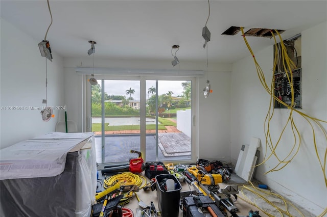 view of recreation room