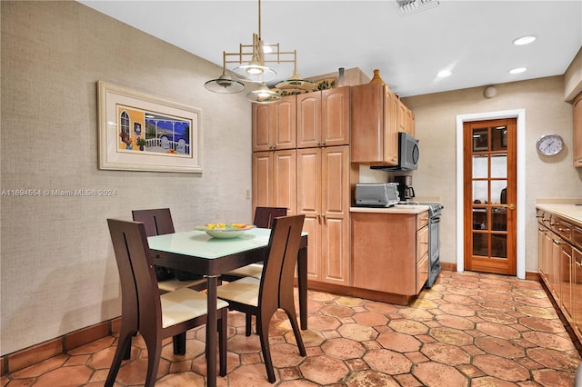 view of dining room