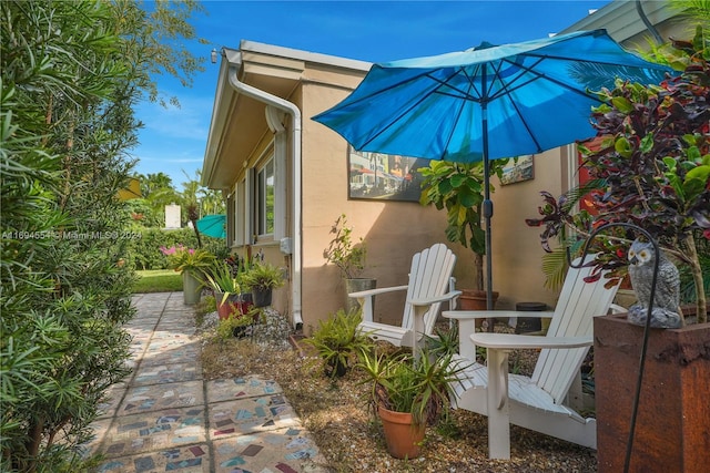 exterior space featuring a patio