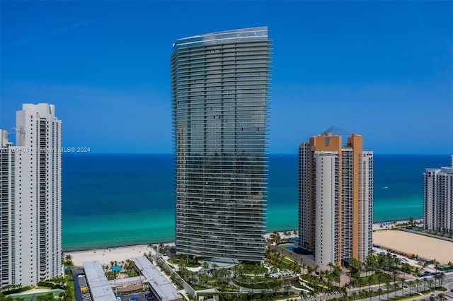 18975 Collins Ave Unit 3402, Sunny Isles Beach, FL 33160 - view of building exterior with a water view