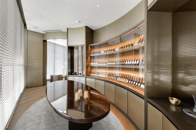 18975 Collins Ave Unit 3402, Sunny Isles Beach, FL 33160 - wine room featuring light wood-style flooring