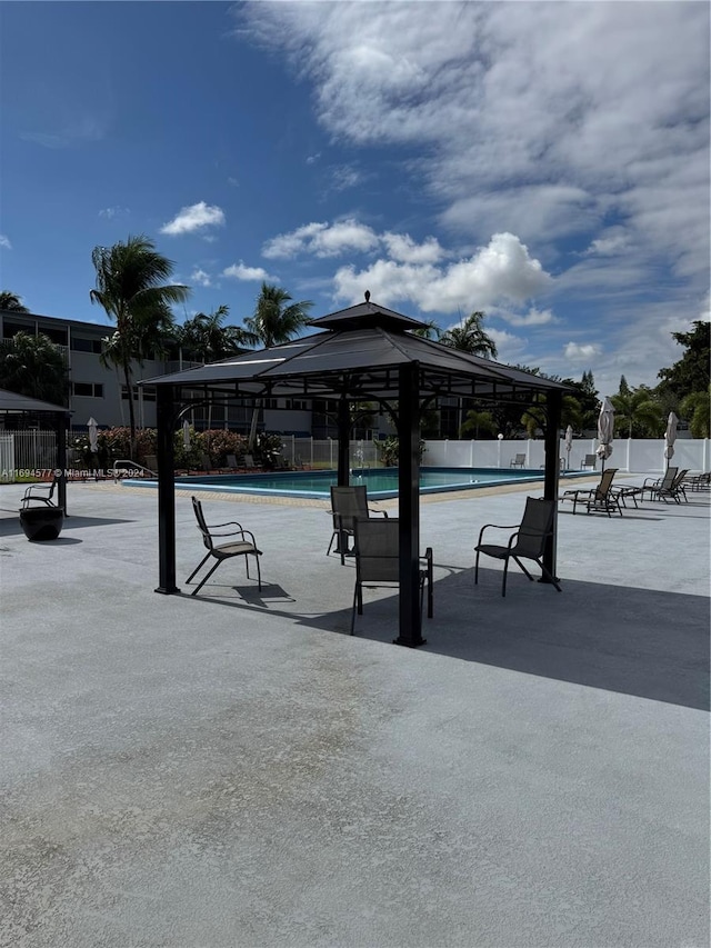 view of pool with a patio