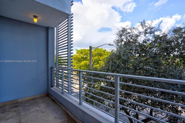 view of balcony