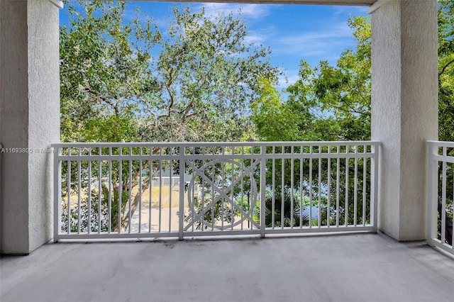 view of balcony