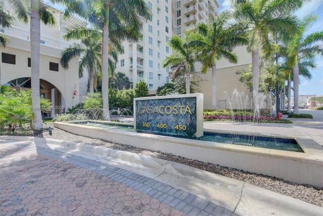 350 N Federal Hwy Unit 104S, Boynton Beach, FL 33435 - workout area with coffered ceiling, carpet flooring, recessed lighting, french doors, and a raised ceiling