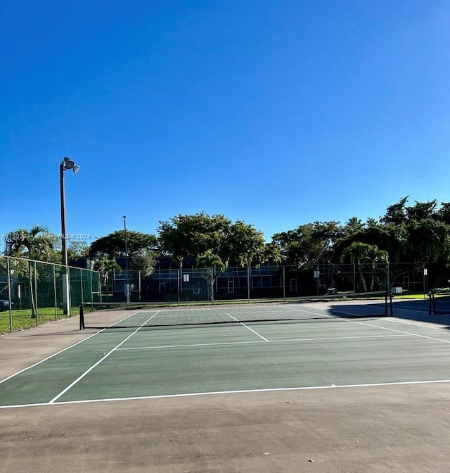 view of sport court