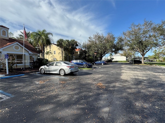 view of parking